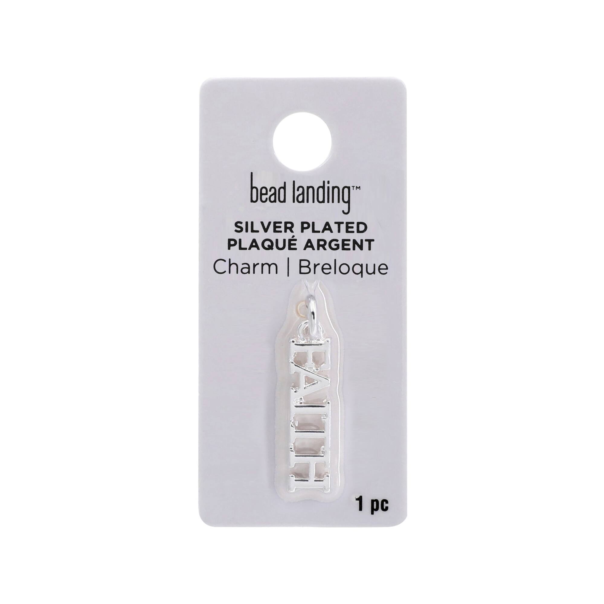 Silver Plated Faith Charm by Bead Landing™